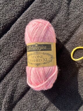 Scheepjes Stone Washed Cotton blend XL Yarn - Rose Quartz